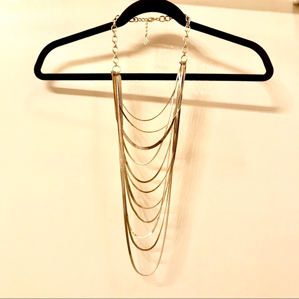 BCBG Gold Layered Snake-Chain Necklace